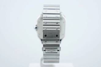 Thumbnail von Cartier Santos Large - Box+Papers - Cartier Warranty Until 2029 - Additional Rubber Strap WSSA0037 2021
