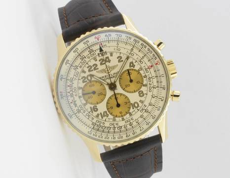  Breitling Navitimer Cosmonaute 18K Gold 