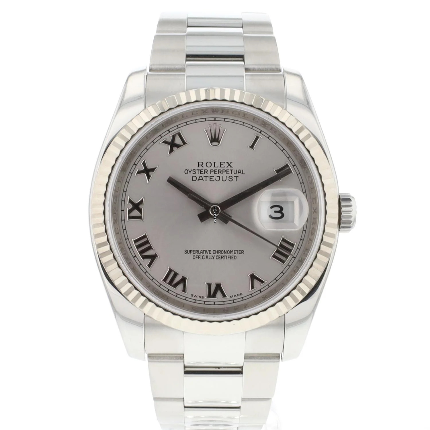Rolex Datejust 36 Silver Roman Dial
