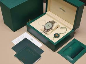 Thumbnail von Rolex Oyster Perpetual 41mm Ref. 134300 Pistacchio Dial New