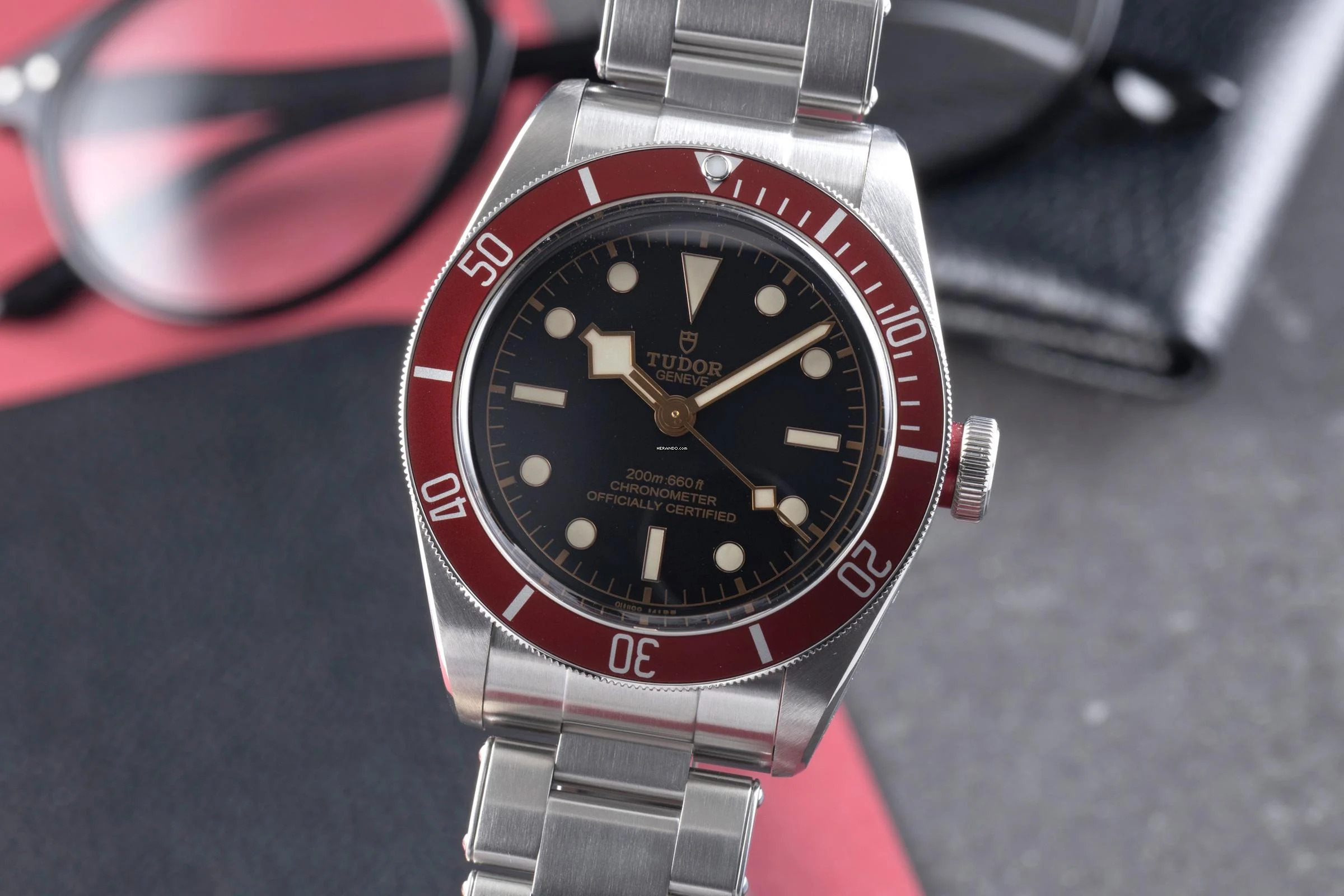 Tudor Black Bay 41 Red Edelstahl Automatik Herrenuhr Ref. 79230R Box