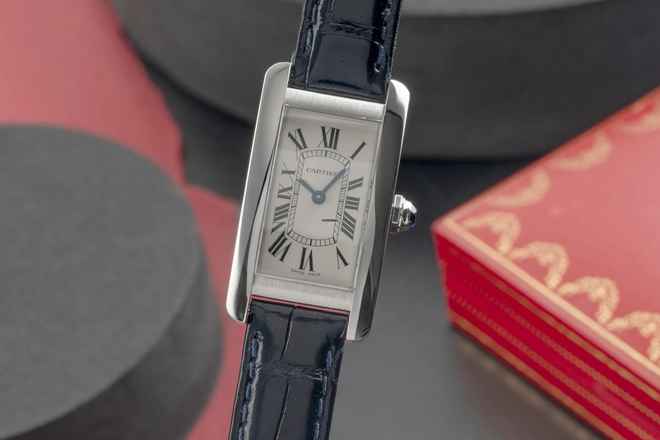  Cartier Tank Américaine SM Damenuhr Ref. WSTA0043 4274 B&P 2022 