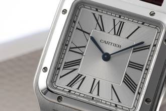 Thumbnail von Cartier Santos Dumont Edelstahl Herrenuhr Ref. WSSA0022 Box & Papiere