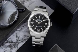 Thumbnail von Rolex Explorer 40 Oyster Edelstahl Automatik Herrenuhr Ref. 224270