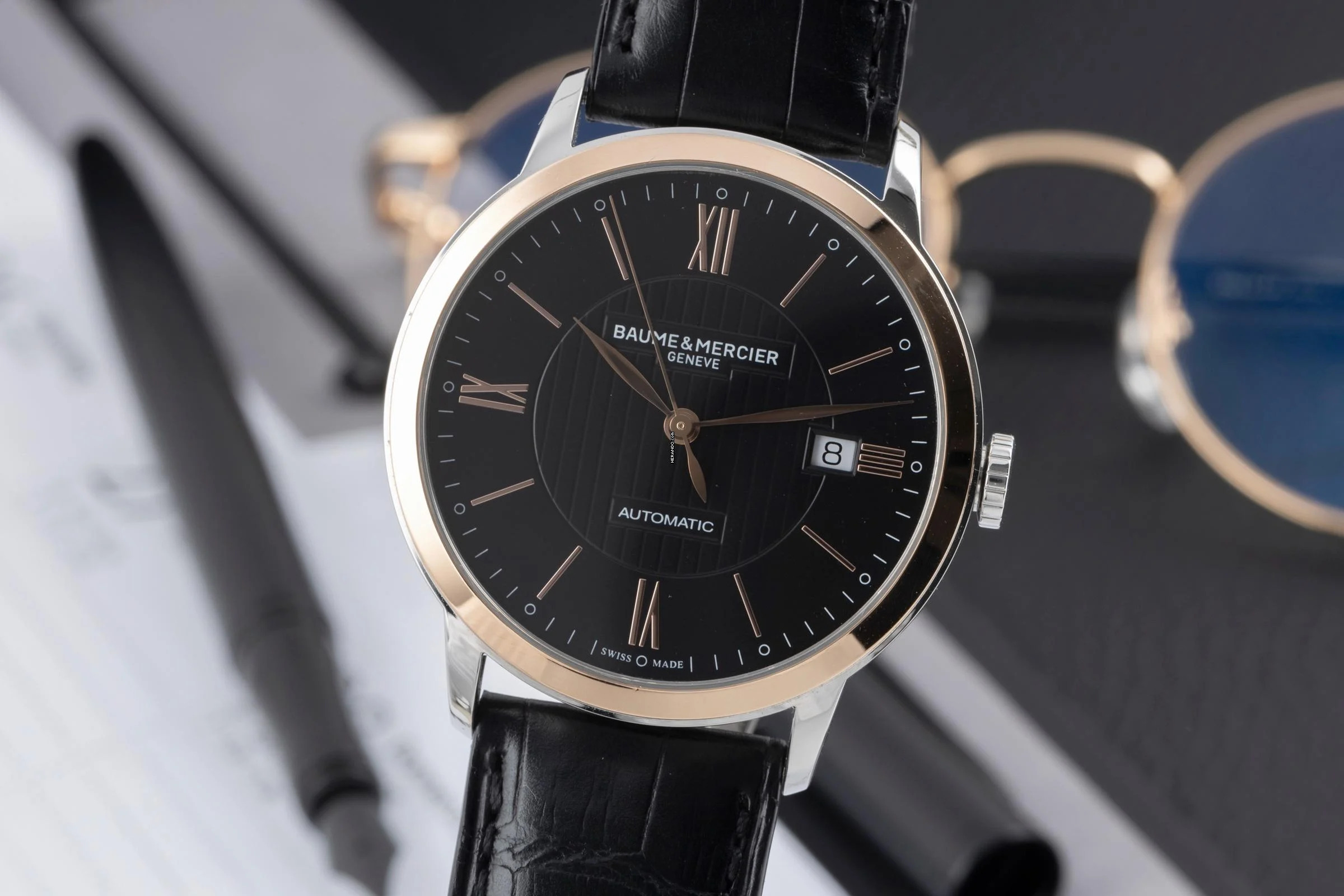 Baume & Mercier Classima Stahl / Gold Automatik Ref. MOA10292 65782 B&P