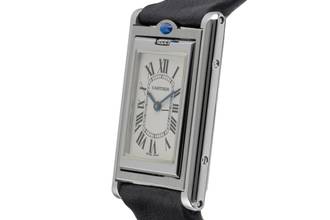 Thumbnail von Cartier Tank Basculante Edelstahl unisex Saphirglas Ref. W1011258 Klassiker B&P