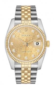  Rolex Datejust 36 36mm - Bicolor Jubilee Bracelet - Anniversary Dial - Box+Papers - 24 Months Warranty 116233 2016 