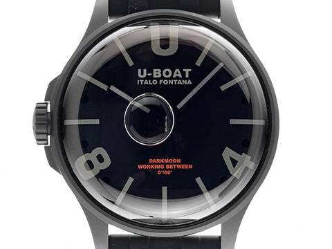  U-Boat Darkmoon BK schwarz PVD Ref.9545 Full Set Neu 