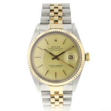  Rolex Datejust 36 Jubilee Gold/Steel Champagne Dial 