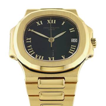  Patek Philippe Nautilus Black Roman Dial Ref.3800 