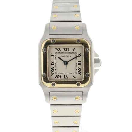  Cartier Santos Galbée PM Steel Gold 