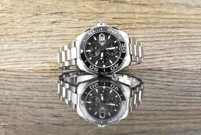  TAG Heuer Aquaracer 300M Calibre 16 43MM Chronograph Ceramic / Black Dial B&P 2017 