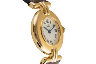 Thumbnail von Cartier Colisée must de Cartier Vermeil Ivory Roman Dial Ref. 590002