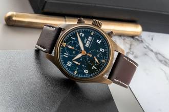 Thumbnail von IWC Fliegeruhr Spitfire Chronograph Fliegerchronograph Spitfire Chronograph Bronze Ref. IW387902 B&P