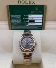 Thumbnail von Rolex Lady-Datejust 26 Steel/Rosegold with Papers y.2010 Top Condition Silver Roman Dial