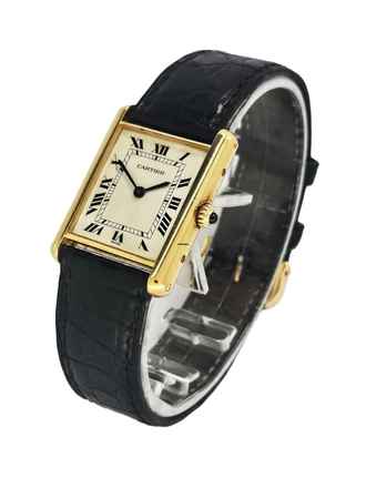  Cartier Tank Louis Cartier 18k rare Vintage Large Size 1140 
