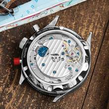 Thumbnail von Hanhart Red Lion Mk II 39 mm Herrenarmbanduhr Handaufzug mit Kautschukband H704L.210-1010