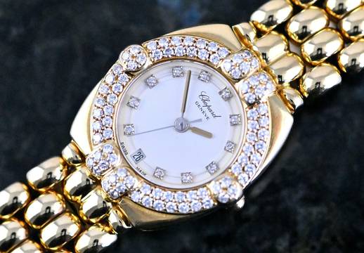 Chopard Gstaad 5229 - 32/5120/11 | Diamond bezel | orig. gold bracelet
