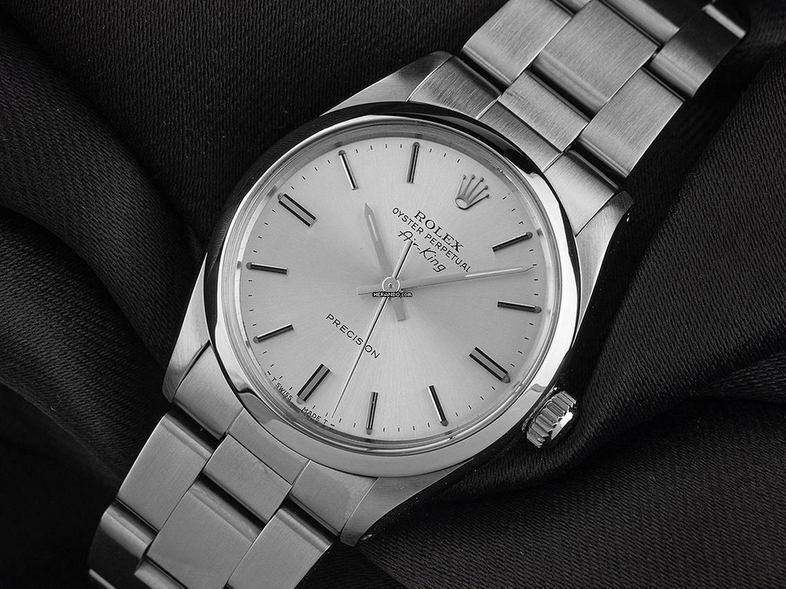 Rolex Air King Oyster Perpetual Air King Precision Ref.5500 1988 Full Set sehr gut Vintage