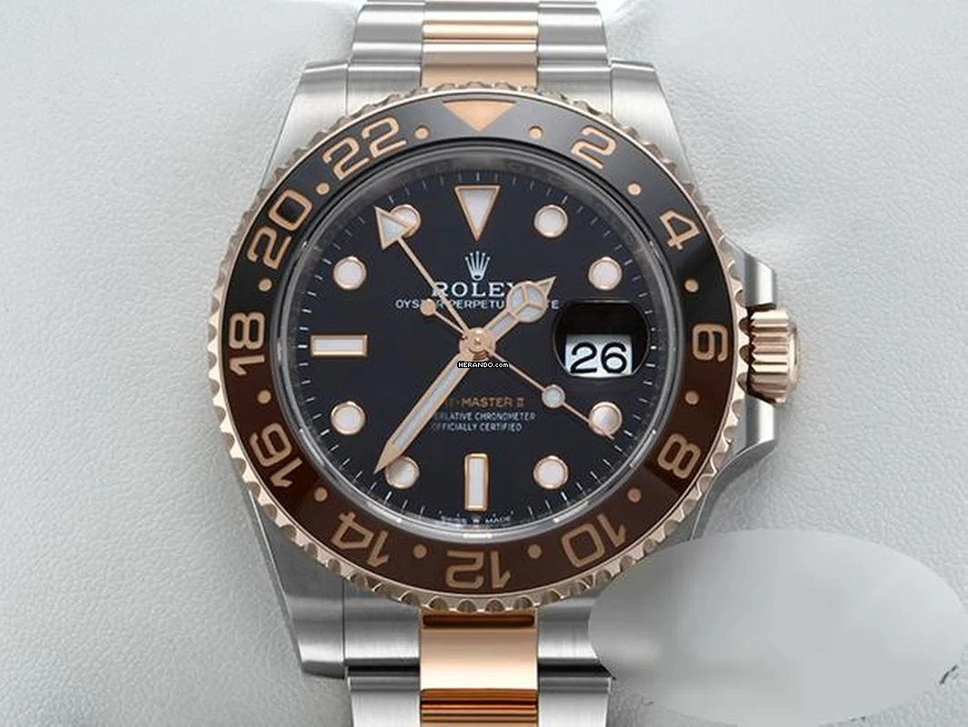 Rolex GMT-Master II 126711chnr 2020 Edelstahl Rosegold 750 Automatik Stahl Gold