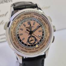 Thumbnail von Patek Philippe World Time Chronograph Flyback Salmon Dial 41mm Automático Completo