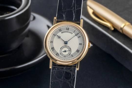  Breguet Classique 18k (0,750) Gold Handaufzug Damenuhr Ref. 3210BA Box 