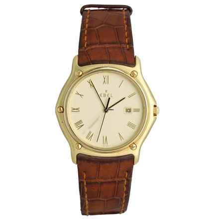  Ebel Classic Wave 18K. Gold Full Set 