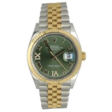  Rolex Datejust 36 Ref.126233 Green Roman Diamond Dial 2025 