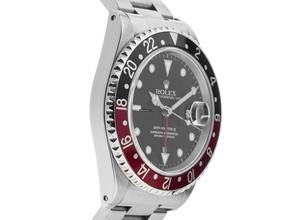 Thumbnail von Rolex GMT-Master II rot schwarz Coke Ref.16710 LC 100 1997 Full Set sehr gut Vintage