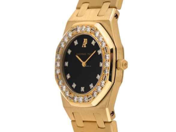  Audemars Piguet Royal Oak Lady 18kt Gelbgold Diamanten Ref.6008BA 1988 Full Set wie Neu Vintage 