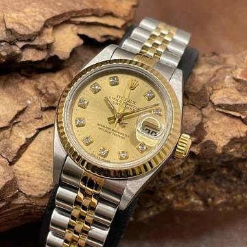  Rolex Lady-Datejust Datejust Lady 26 - Diamant Zifferblatt (FACTORY) - Ref. 69173 Diamond Dial Factory 