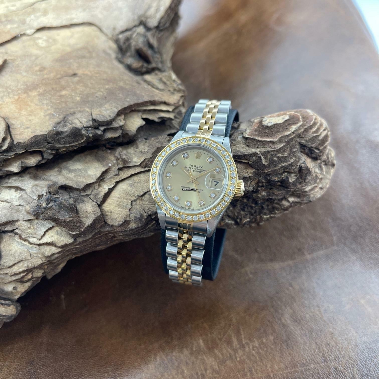 Rolex Lady-Datejust Datejust Lady 26 - Diamant Zifferblatt (FACTORY) und Diamantlünette (Aftermarket) Diamond Dial Factory