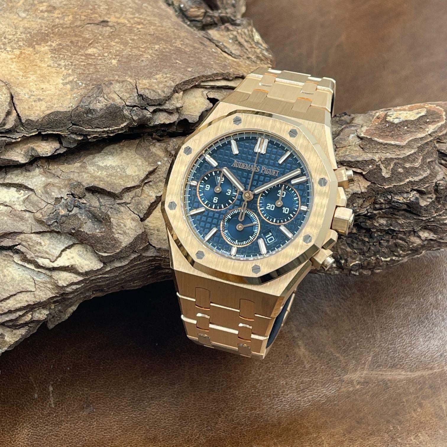 Audemars Piguet Royal Oak Chronograph Royal Oak Chrono Roségold - FULLSET 2022 - Ref. 26715OR.OO.1356OR.01