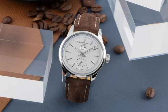  Breitling Transocean 38 Edelstahl Automatik Herrenuhr Ref. A1631012/G781 B&P 