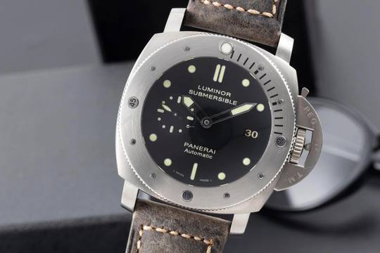  Panerai Luminor Submersible 1950 3 Days Automatic Titan Ref. PAM00305 B&P 2013 