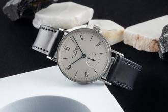 Thumbnail von NOMOS Tangente Glashütte Tangente Edelstahl Handaufzug Herrenuhr Ref. 101 Box & Papiere