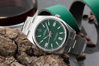 Thumbnail von Rolex Oyster Perpetual 41 Green Dial Stahl Automatik Ref: 124300 B&P 2024