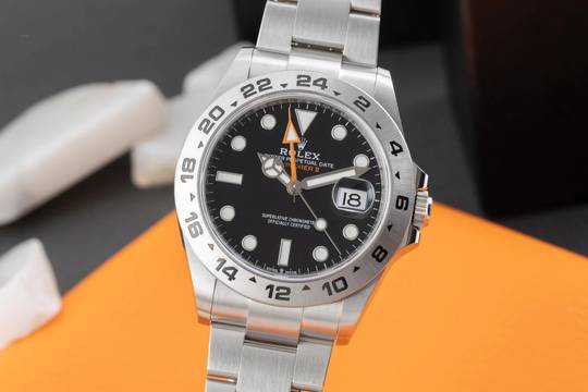  Rolex Explorer II Automatik Edelstahl Herrenuhr Ref. 226570 Box & Papiere 2022 