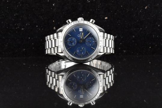  Omega Speedmaster Date 39 Automatic 35118000 Blue Dial Vintage 1994 