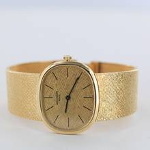 Thumbnail von Patek Philippe Ellipse d'Or VINTAGE//FULL SET//GOLDEN LINEN DIAL//REF.3545/2//18KT # IK2