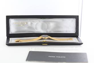 Thumbnail von Patek Philippe Ellipse d'Or VINTAGE//BLUE LINEN DIAL//18KT YELLOW GOLD//REF.3545/2 # IK