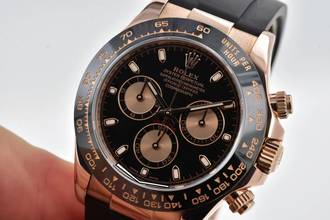 Thumbnail von Rolex Daytona Cosmograph 18k Rose Gold 116515LN Rubber Strap Oysterflex LC100