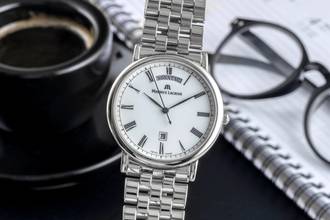 Thumbnail von Maurice Lacroix Les Classiques Stahl Quarz Herrenuhr Ref. 96856