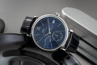 Thumbnail von IWC Portofino Handaufzug 8 Days Edelstahl Handaufzug Herrenuhr Ref. IW510106 Papiere 2015