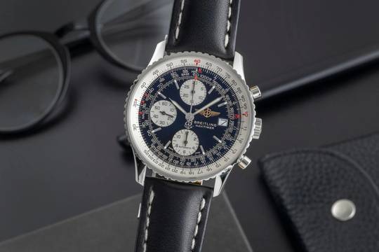  Breitling Old Navitimer Chronograph Edelstahl Automatik Ref. A13322 