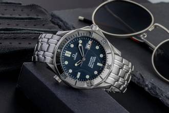 Thumbnail von Omega Seamaster Diver 300 M Edelstahl Herrenuhr Datum Saphirglas Ref. 2542.80.00