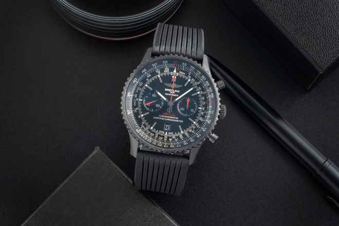  Breitling Navitimer 01 (46 MM) Blacksteel Automatik Ref. MB012822 B&P 2016 