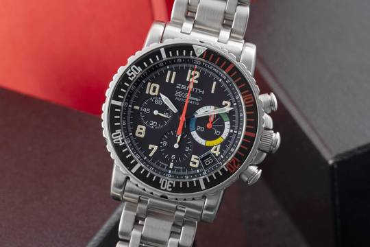  Zenith El Primero Rainbow Flyback Chronograph Automatik Ref. 01.0480.405 Box 