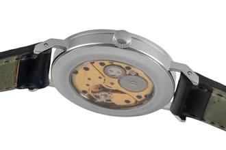 Thumbnail von NOMOS Tangente Stahl Handaufzug Herrenuhr Super 30 Sonnengrau B&P 2004