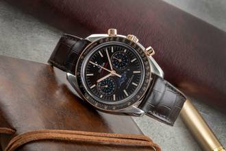 Thumbnail von Omega Speedmaster Moonphase Stahl / Sedna Gold 304.23.44.52.13.001